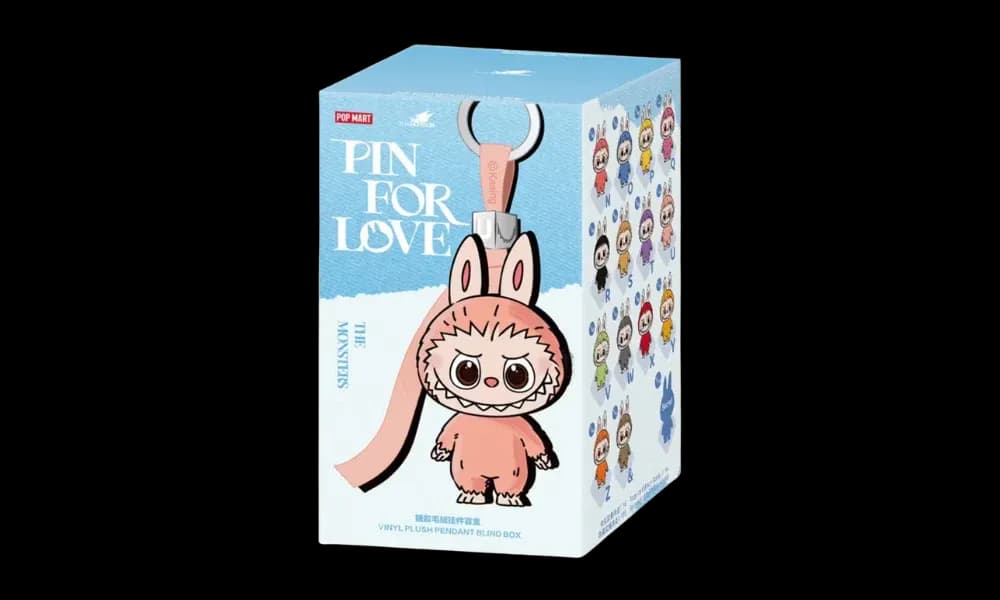 Pop Mart Labubu The Monsters Pin for Love Series Vinyl Plush Pendant (N-Z) 1 Single Blind Box