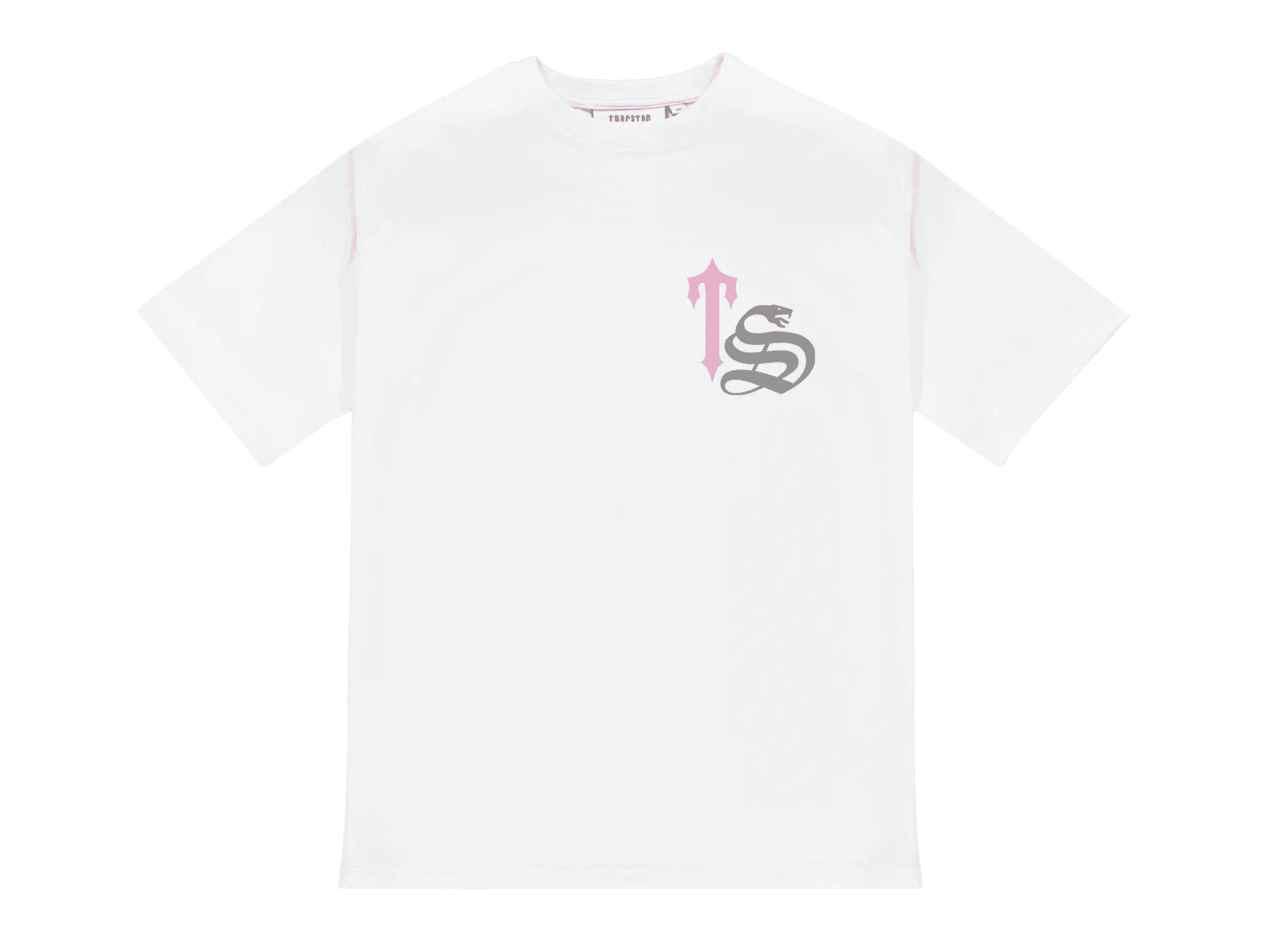 Trapstar Script White Pink Tee
