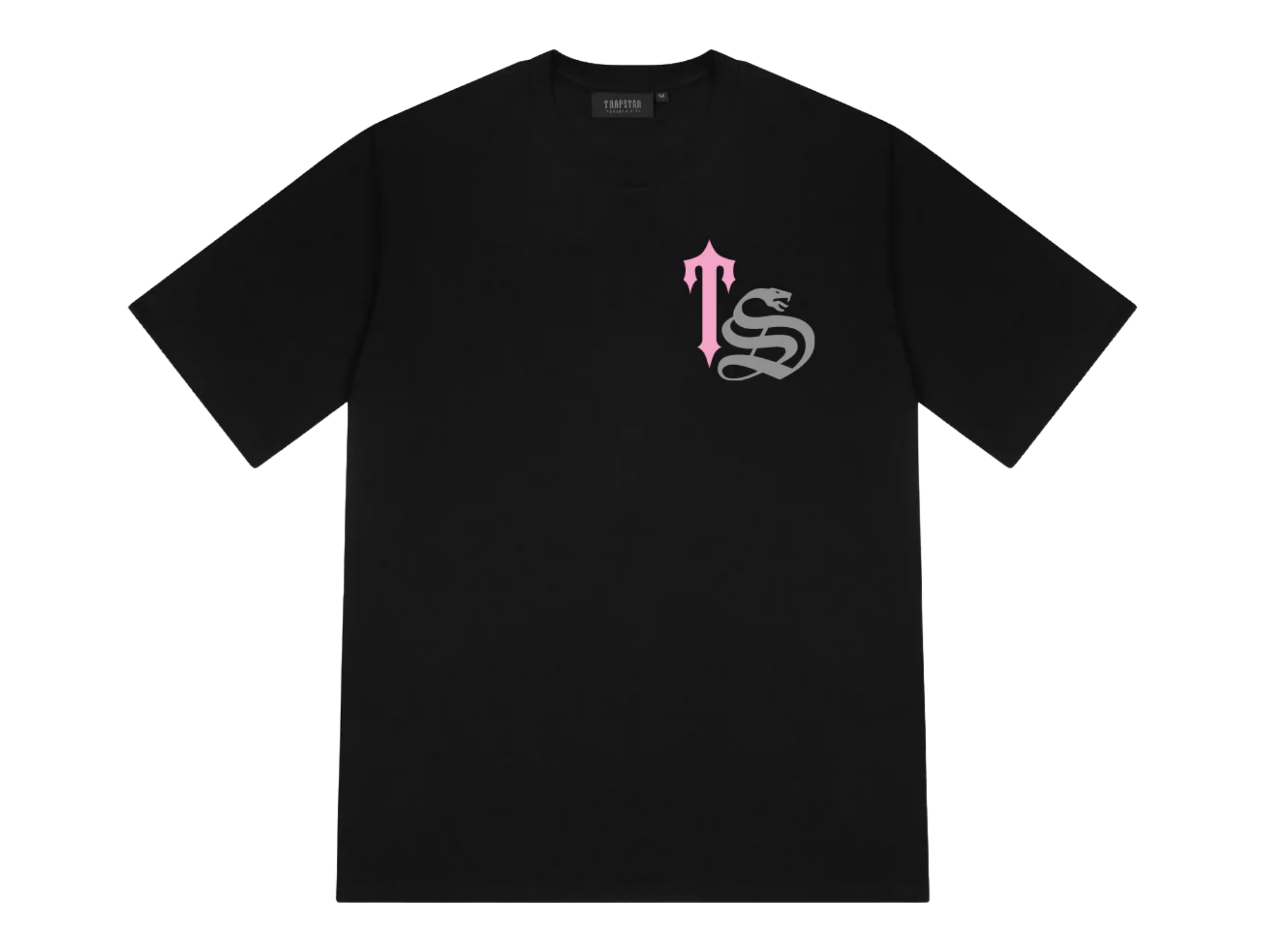 Trapstar Script White Black Pink Tee