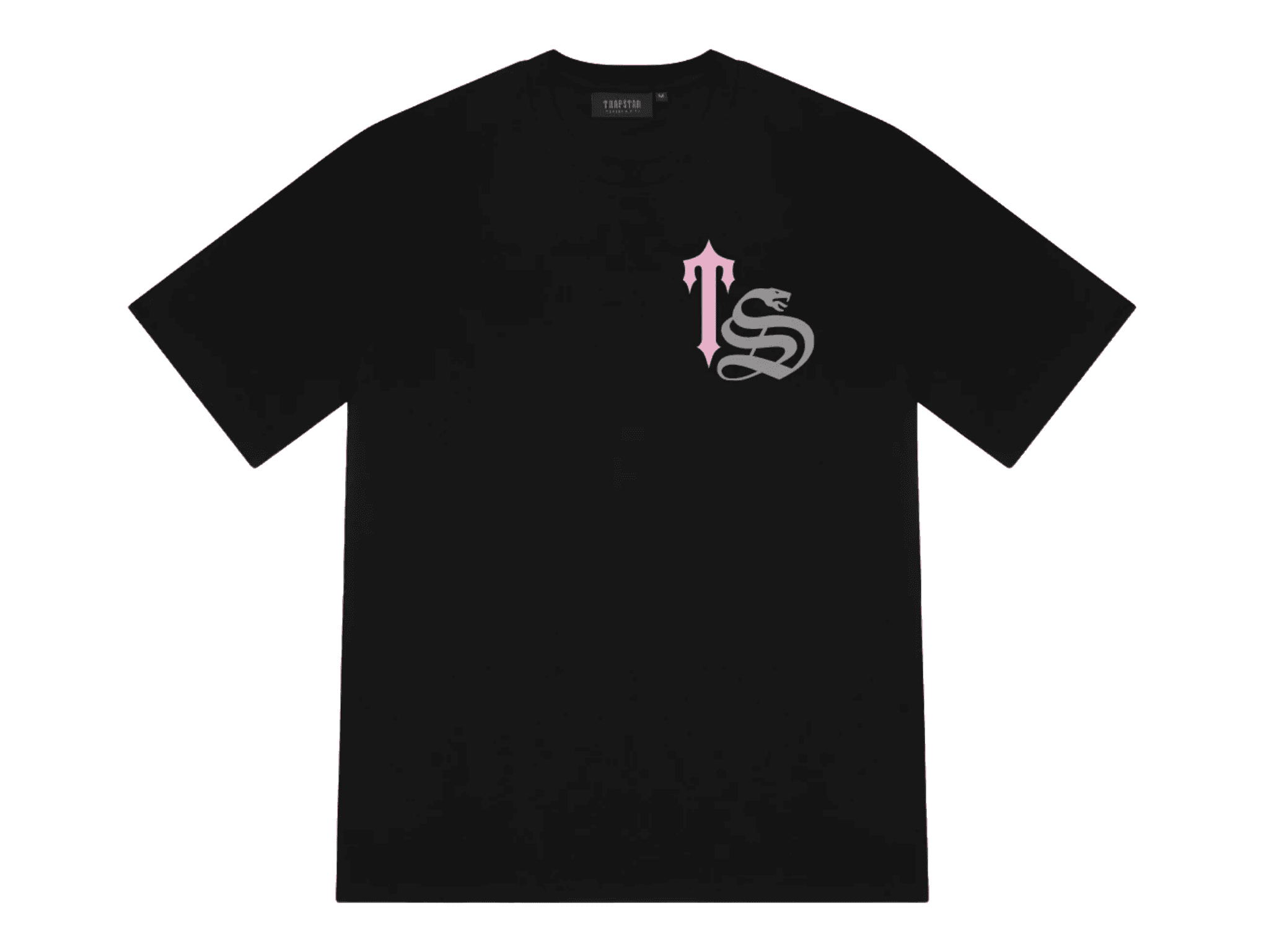 Trapstar Script White Black Pink Tee