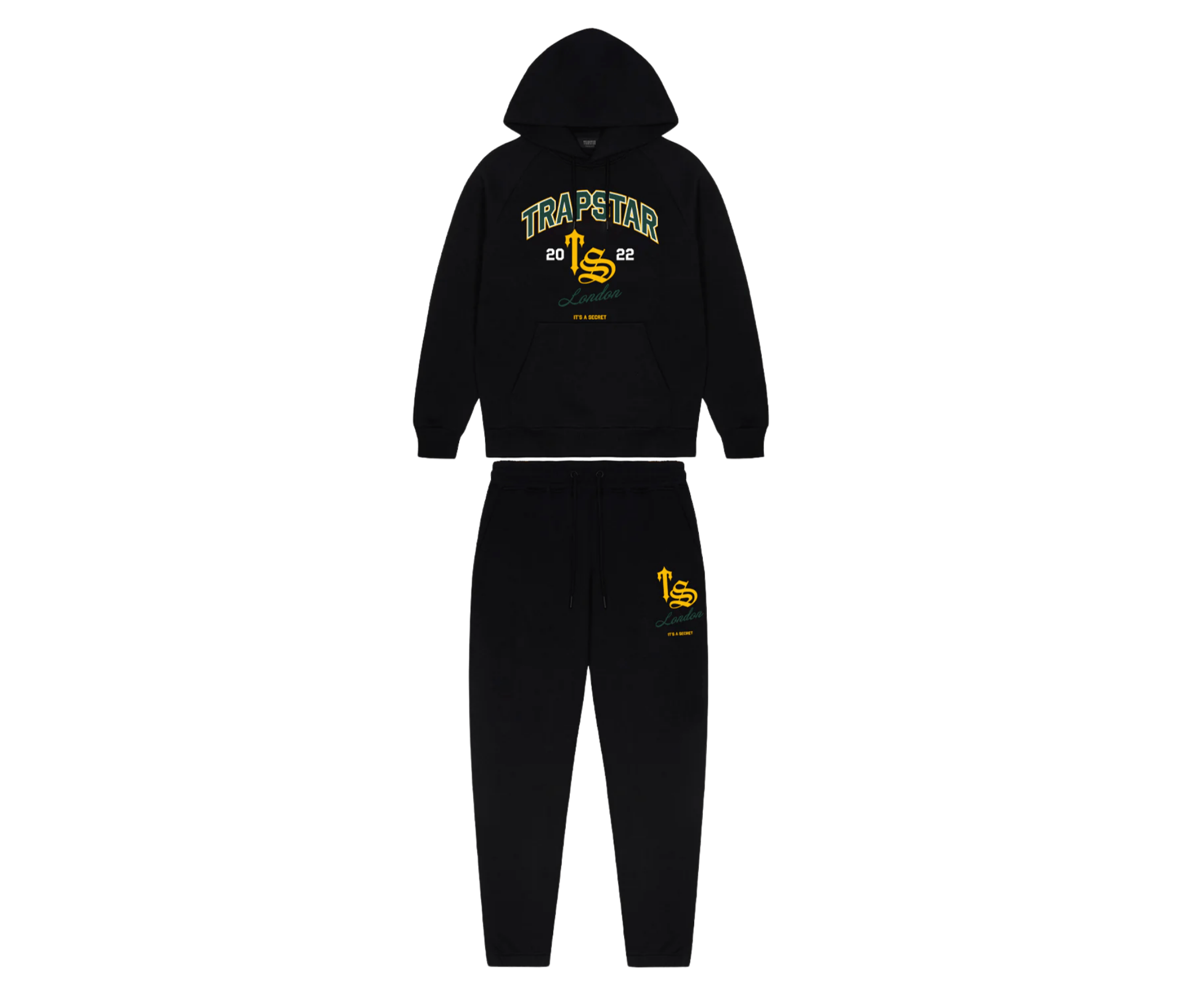 Trapstar TS Varsity Hoodie Tracksuit Black