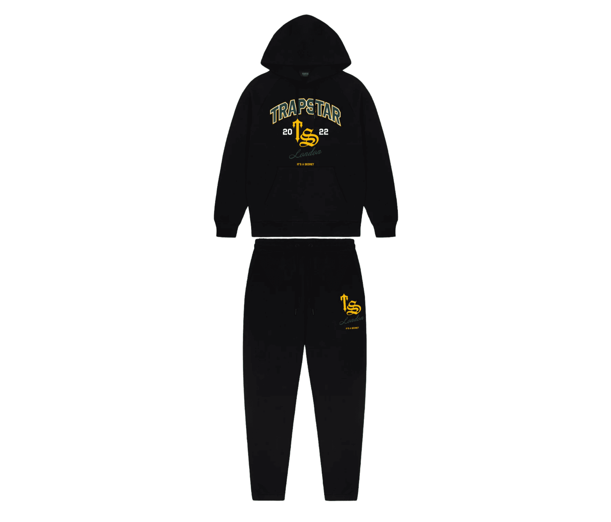Trapstar TS Varsity Hoodie Tracksuit Black