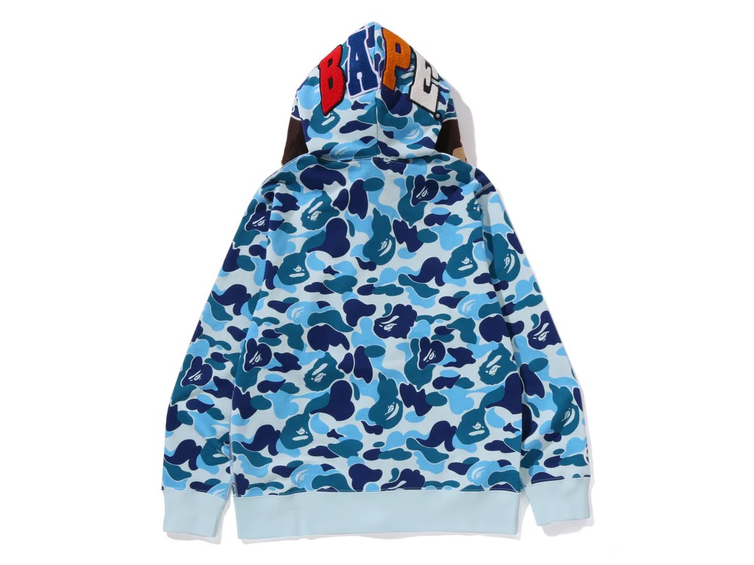 BAPE ABC Camo 2ND APE FullL Zip Hoodie Blue