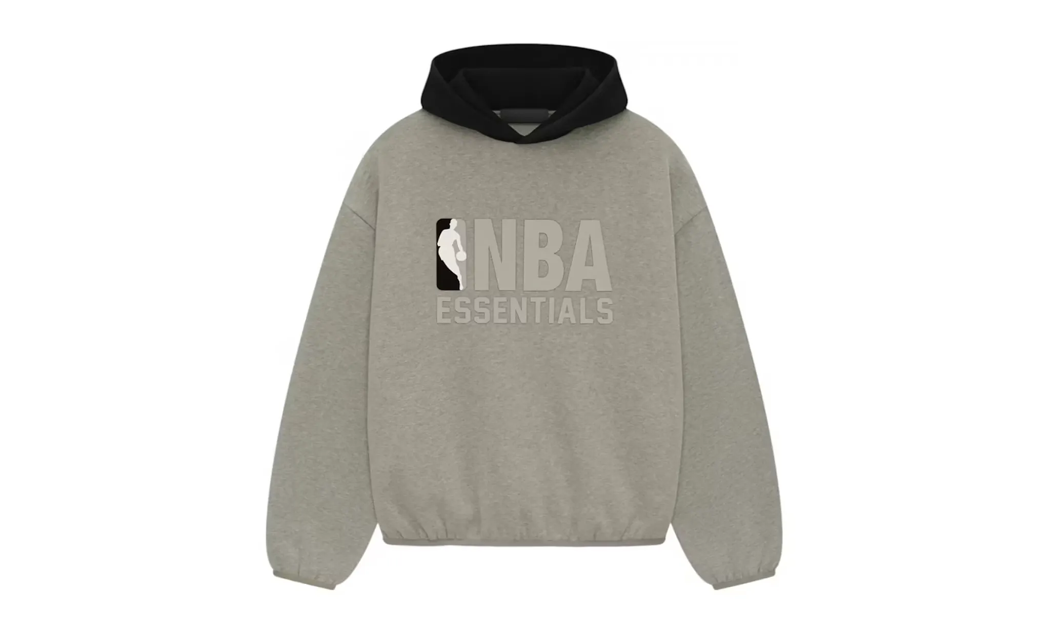 Fear of God Essentials NBA Hoodie Warm Heather Black