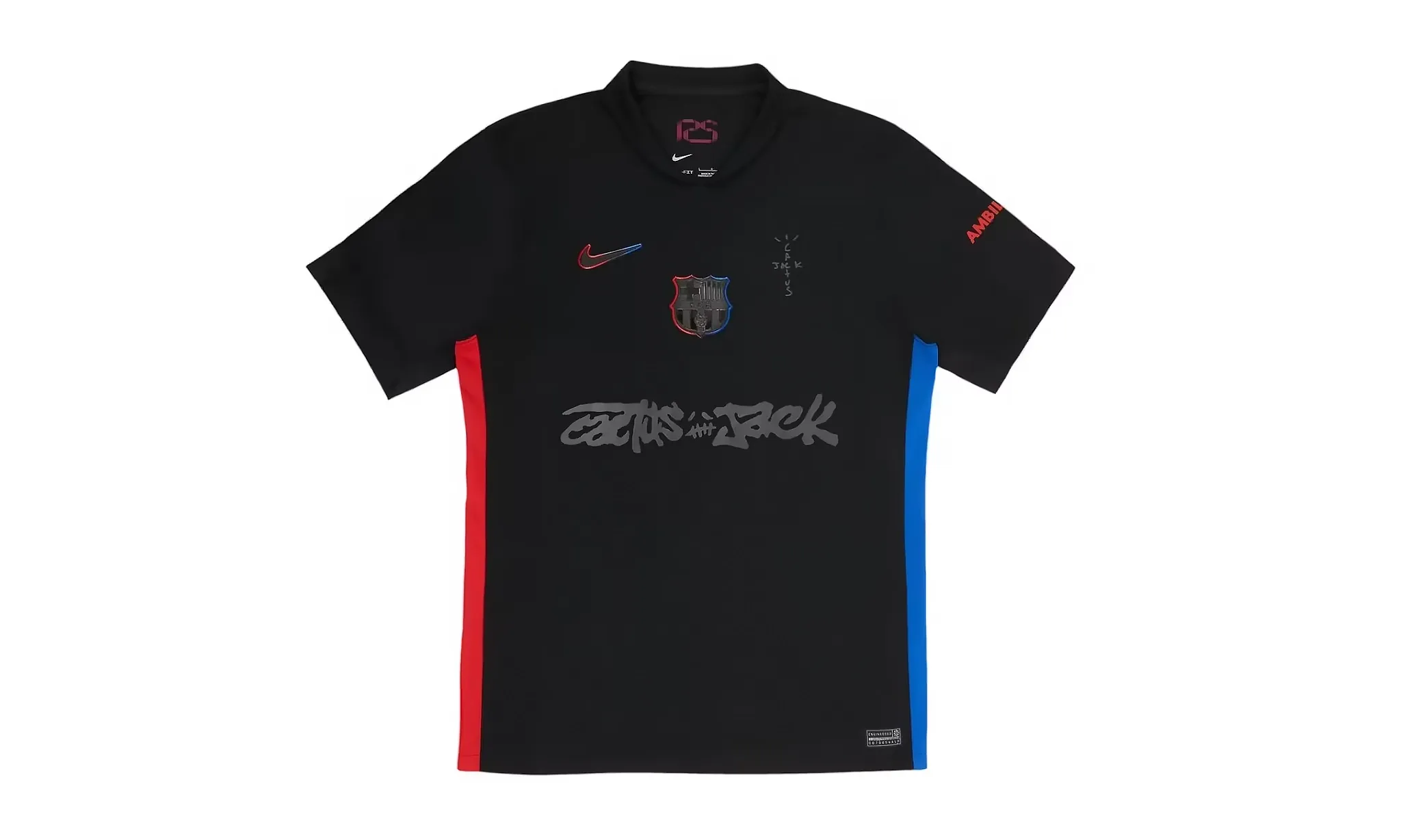Nike x Travis Scott x FC Barcelona 2024/25 Cactus Jack Jersey Black