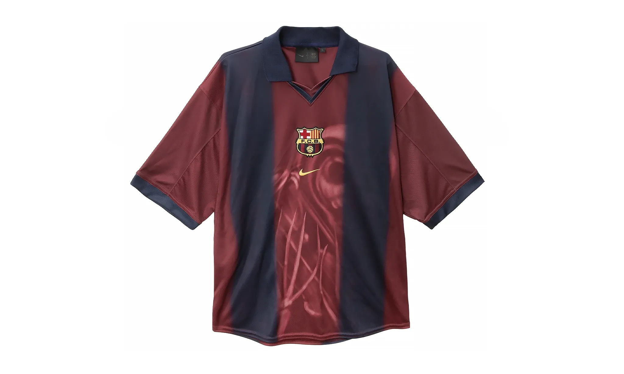 Travis Scott x Nike x FC Barcelona Retro 2000/01 Home Skeleton Jersey Multicolor