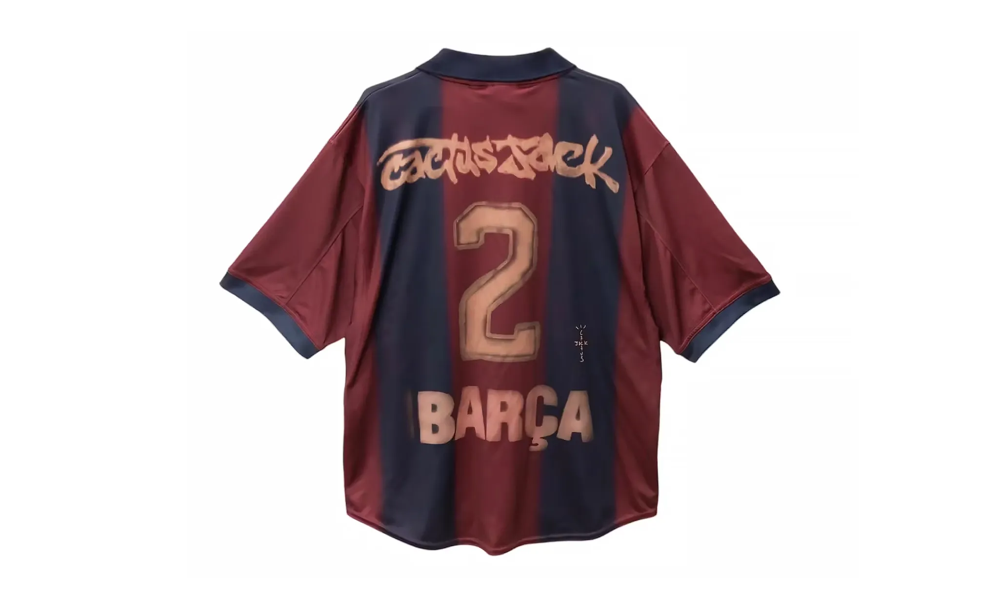 Travis Scott x Nike x FC Barcelona Retro 2000/01 Home Skeleton Jersey Multicolor