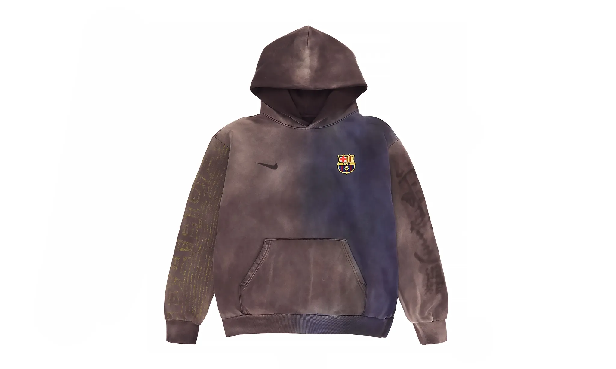 Travis Scott x Nike x FC Barcelona Split-Dye Crest Hoodie Multicolor