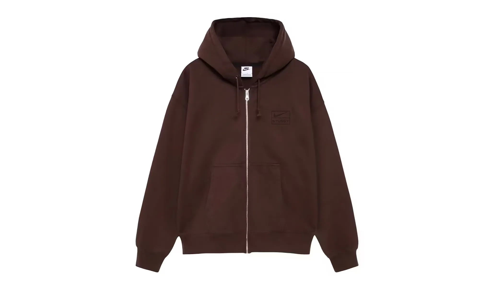 Nike x Stussy Fleece Zip Hoodie Dark Cinder
