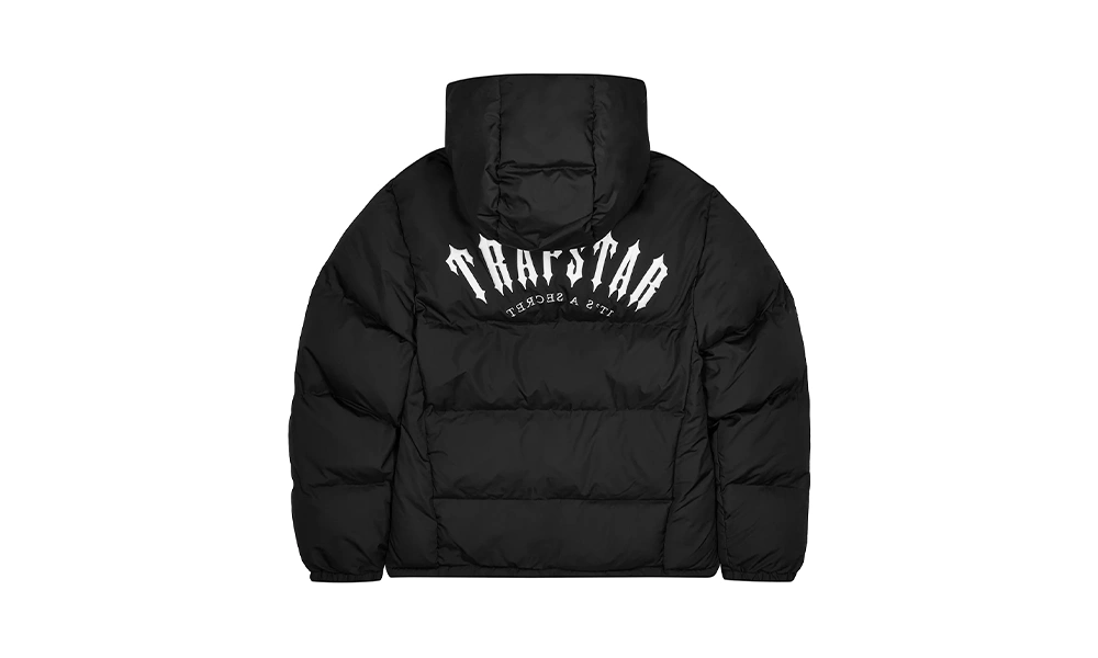 Trapstar Irongate Hooded Puffer Jacket Black (AW25)