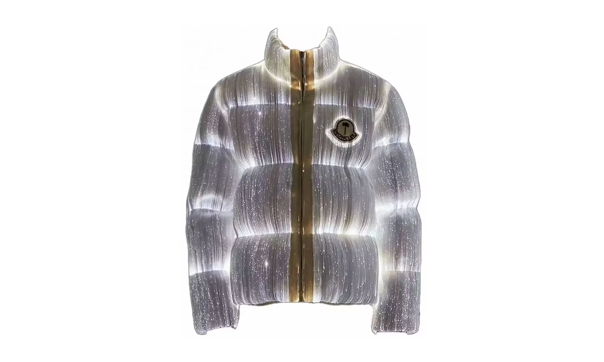 Moncler Maya 70 by Palm Angels Jacket Bright White