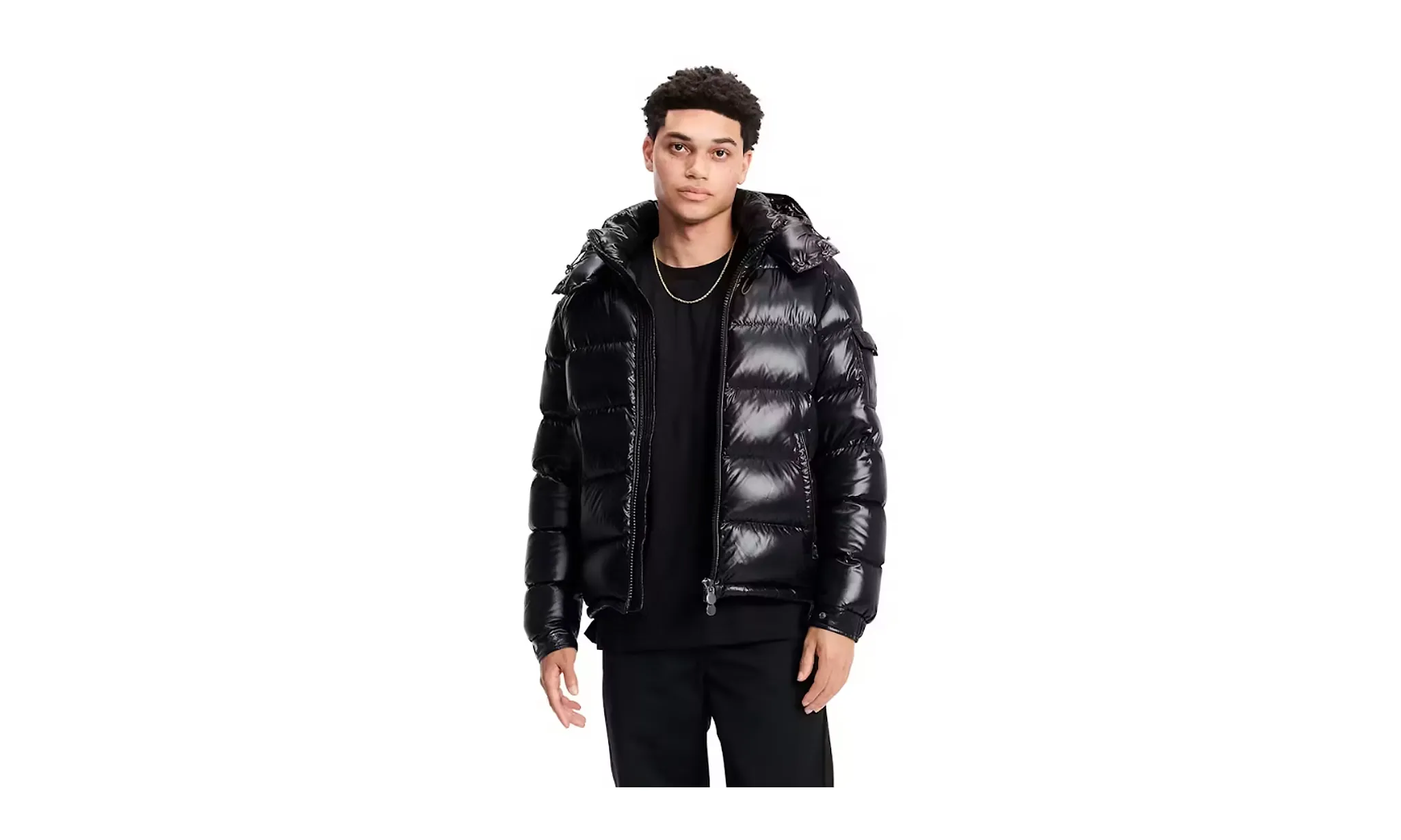 Moncler Maya Short Down Jacket Black