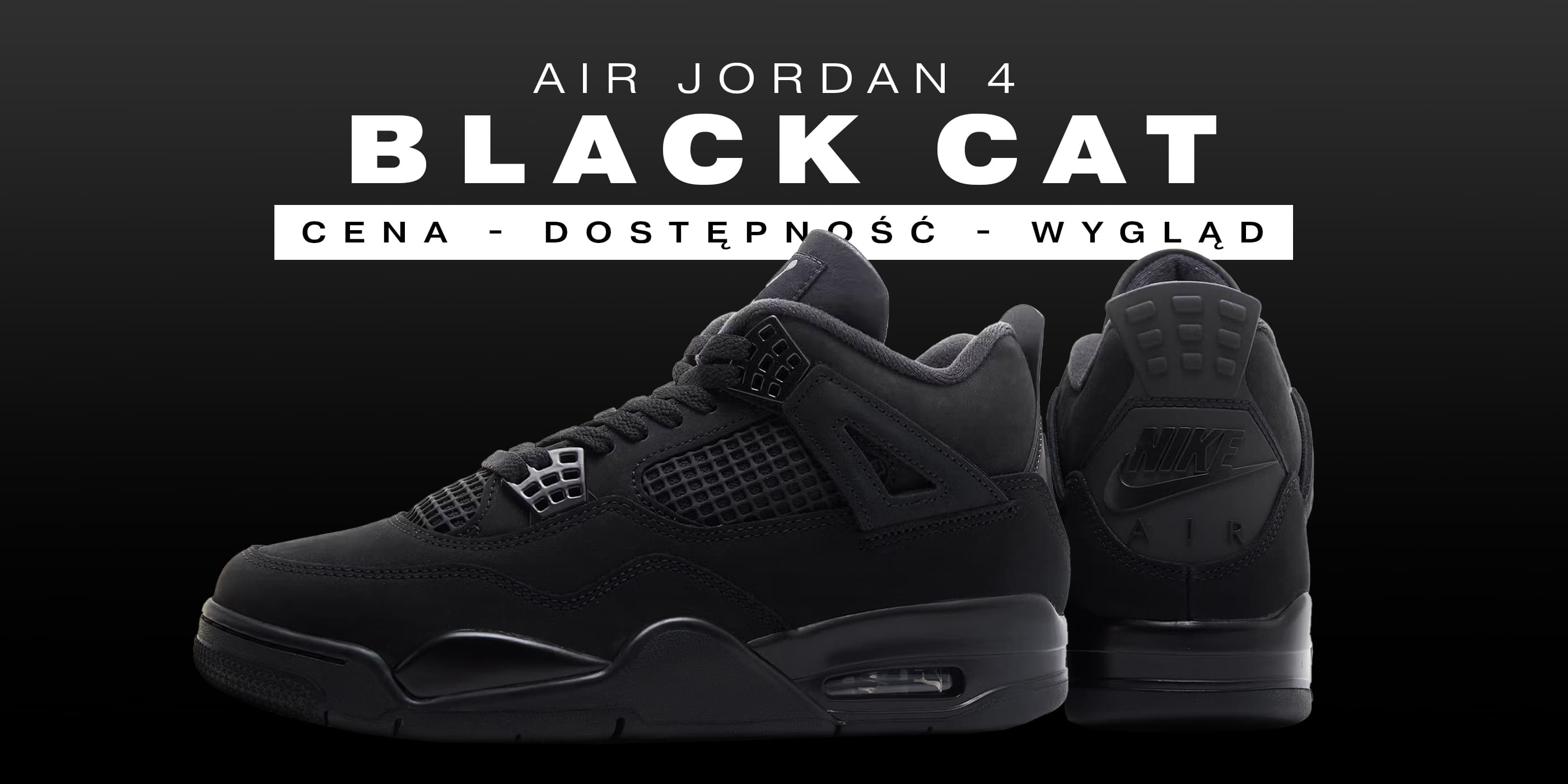 baner jordan 4 black cat
