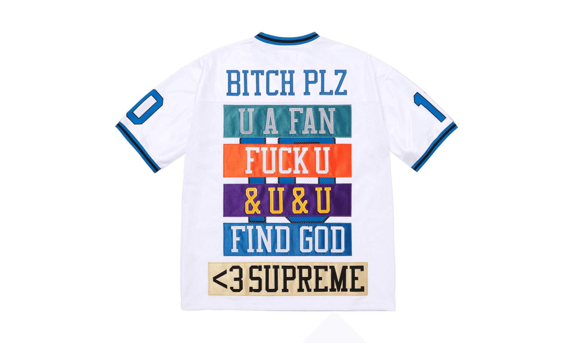 Supreme Find God Football Jersey White