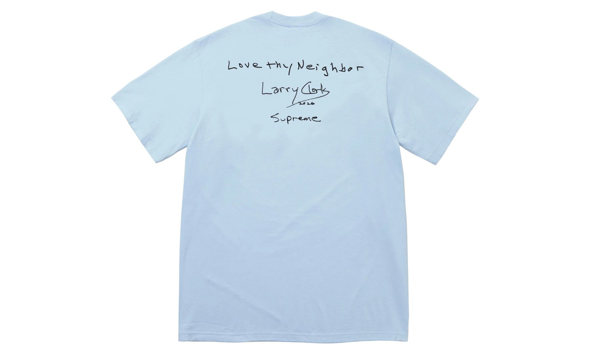 Supreme Larry Clark Neighbor Tee Light Blue