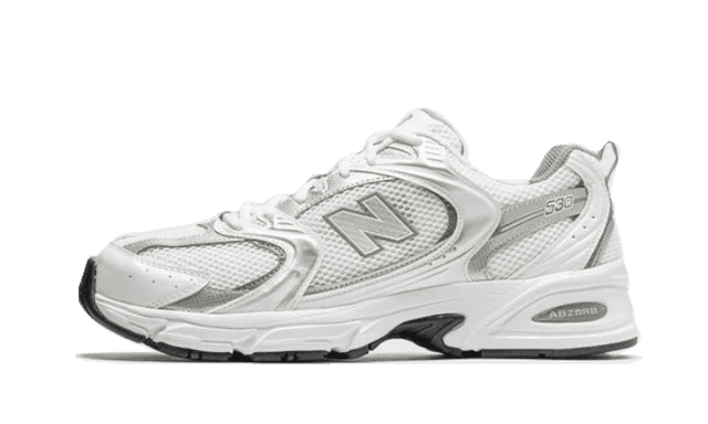 New Balance 530 White Silver Metallic