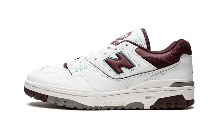 New Balance 550 Burgundy Cyan