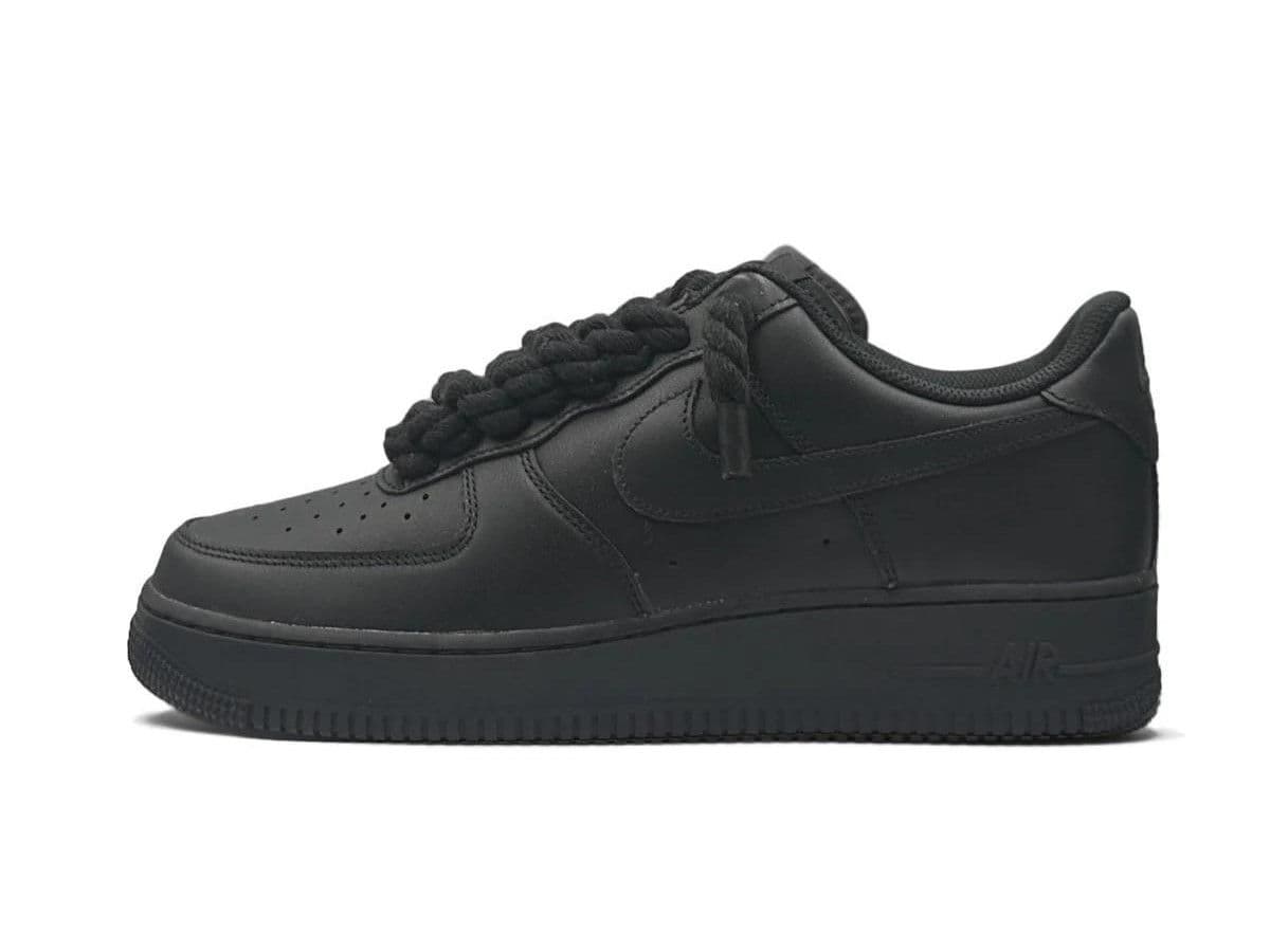 Nike Air Force 1 Low Black Rope Laces