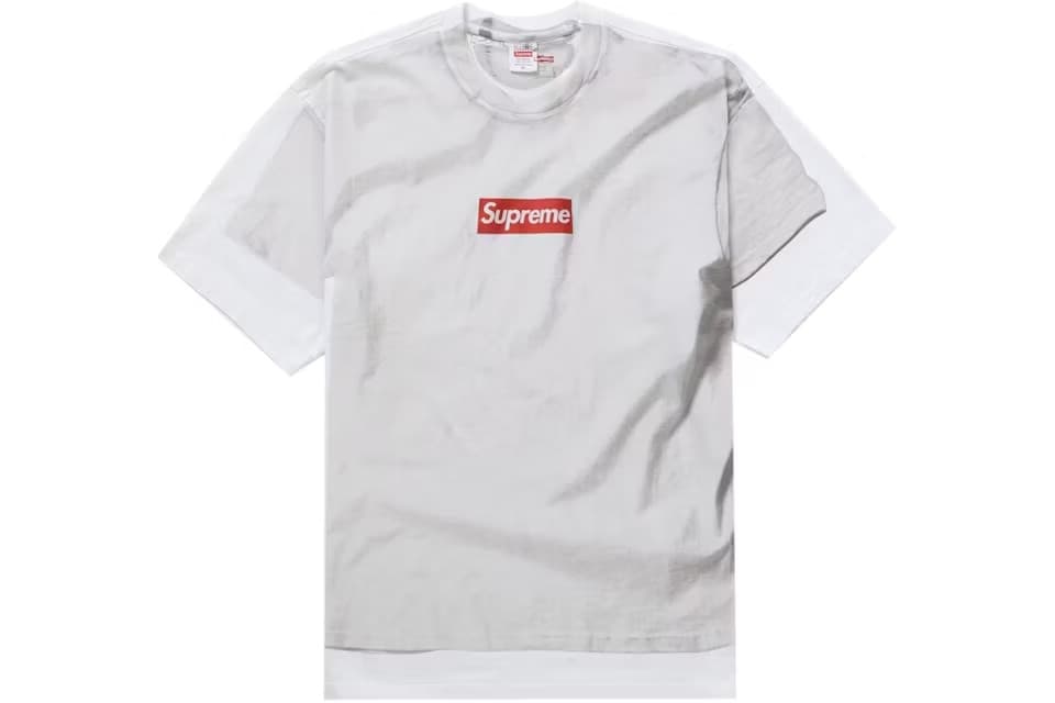 Supreme MM6 Maison Margiela Box Logo Tee White