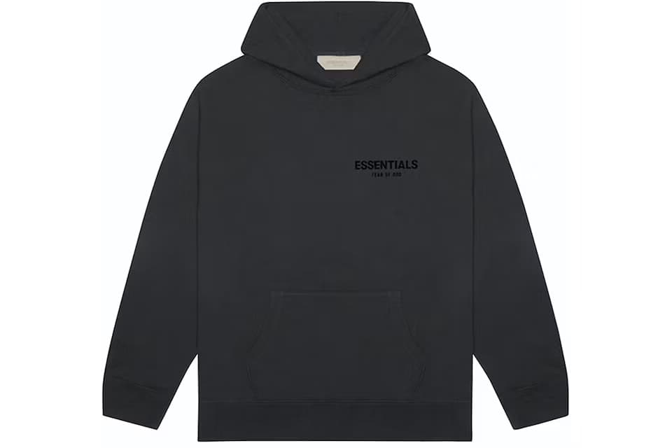 Fear of God Essentials Pullover Chest Logo Hoodie Stretch Limo/Black