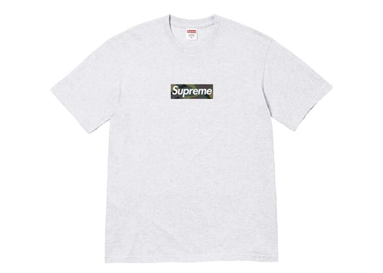 Supreme Box Logo Tee (FW23) Ash Grey