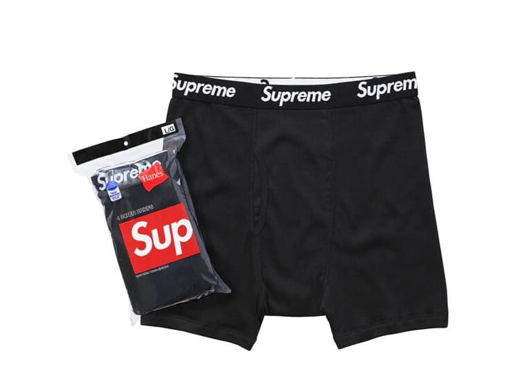 Supreme Hanes Bokserki Czarne (1szt)