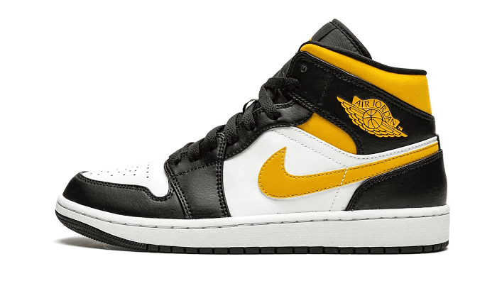 Air Jordan 1 Mid White Pollen Black (GS)