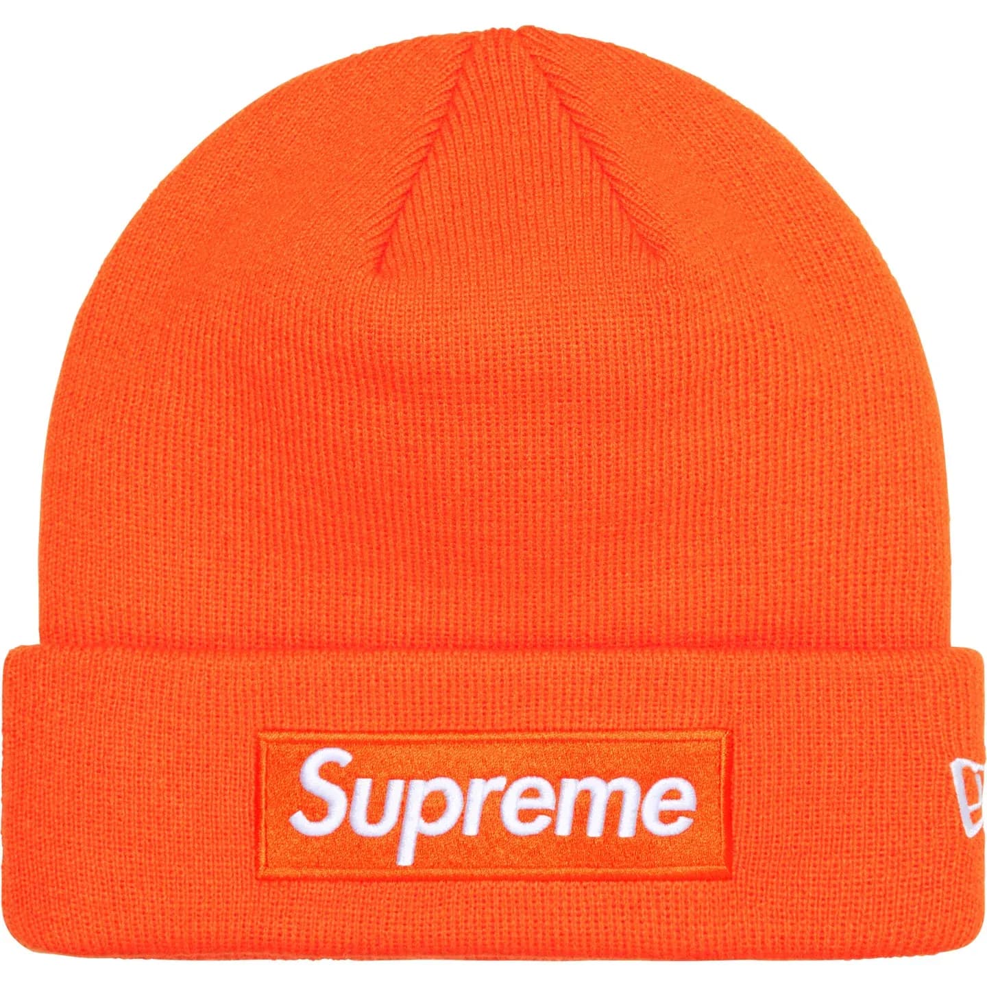 Supreme New Era Box Logo Beanie Orange (FW24)