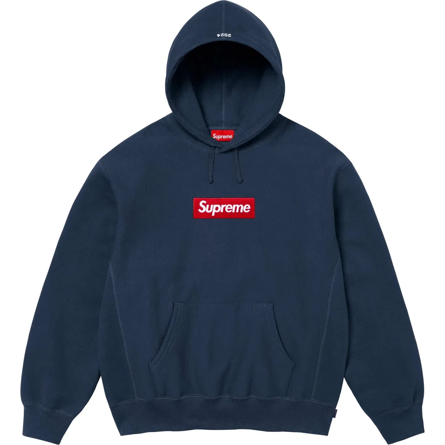 Supreme Box Logo Hooded Sweatshirt Navy (FW24)