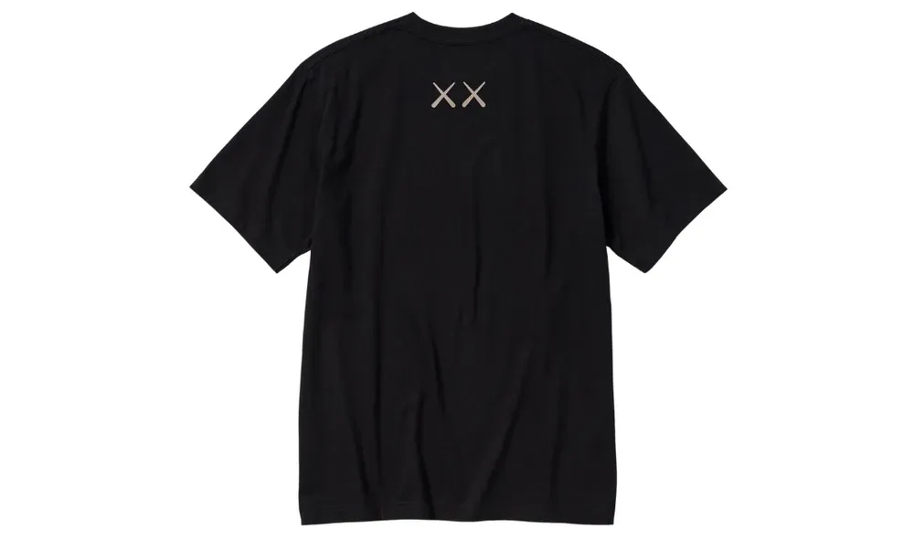 KAWS x Uniqlo UT T-shirt Black BFF | OVERCEZ