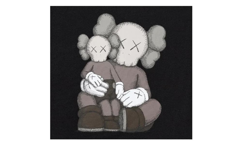 KAWS x Uniqlo UT T-shirt Black BFF | OVERCEZ