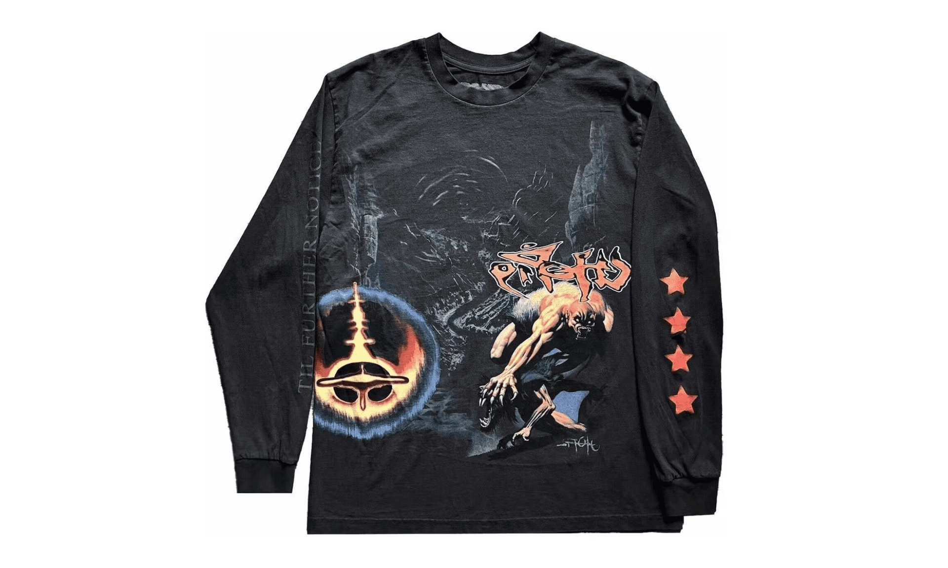 Travis Scott Utopia Circus Maximus 2023 Tour L/S Tee Black