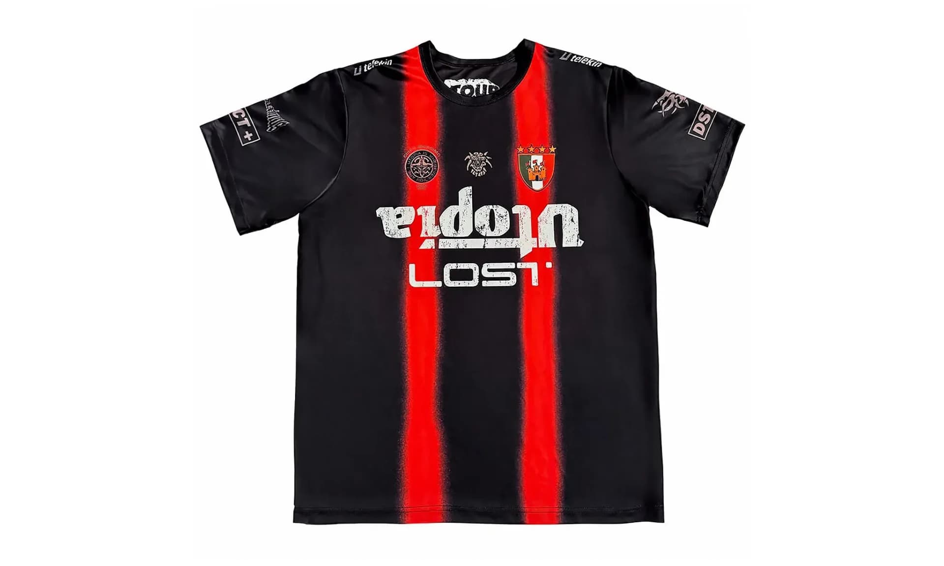 Travis Scott Italy Soccer Jersey Black | OVERCEZ