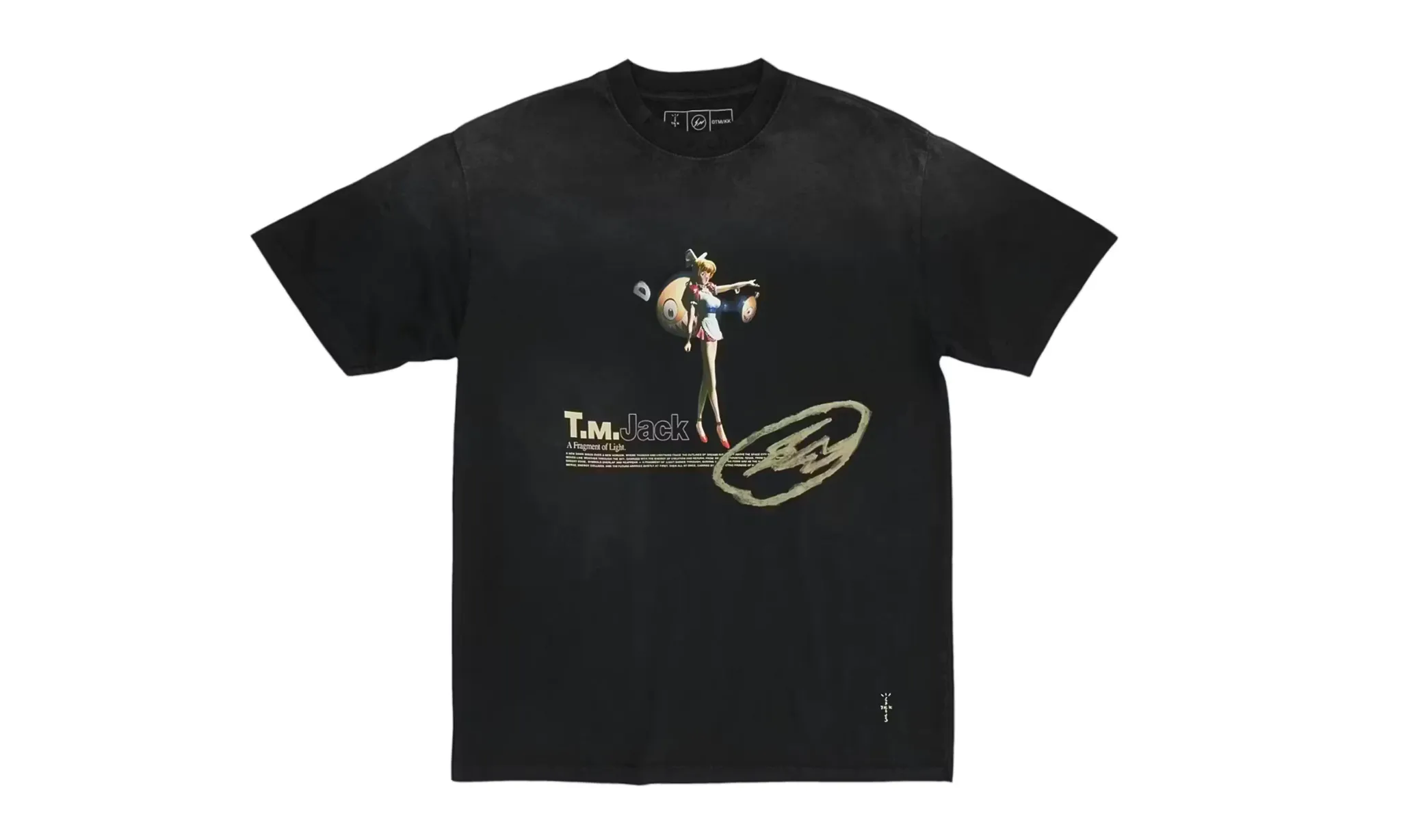 Travis Scott Cactus Jack x Fragment x Takashi Murakami Tokyo Jack Tee Black