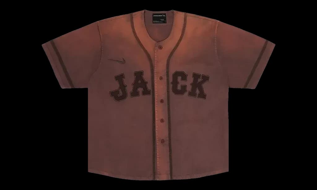 Travis Scott Cactus Jack x Fragment x Nike Tokyo Jack Retro Baseball Jersey Brown