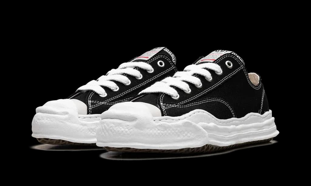 Maison Mihara Yasuhiro Hank OG Sole Canvas Low Black | OVERCEZ