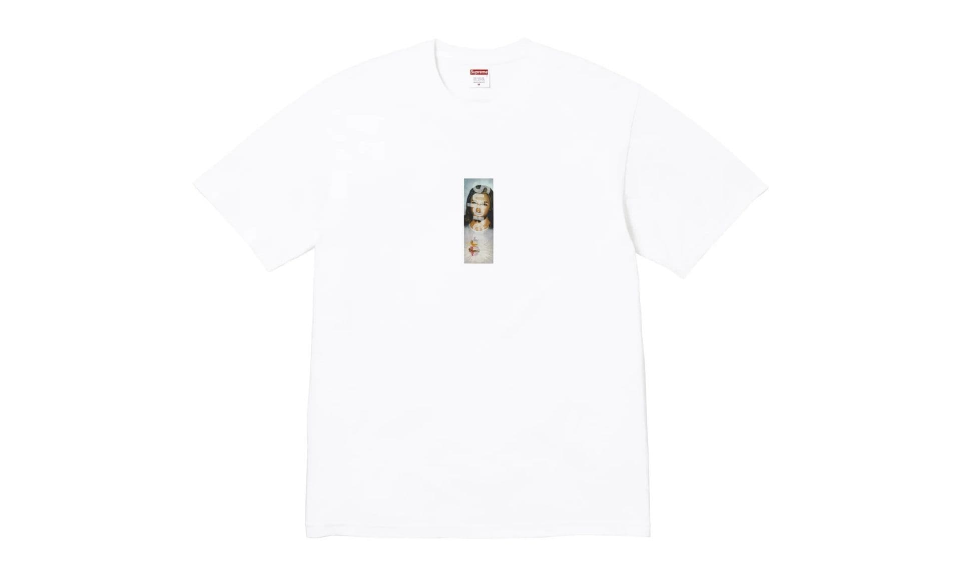 Supreme Prayer Card Box Logo Tee White