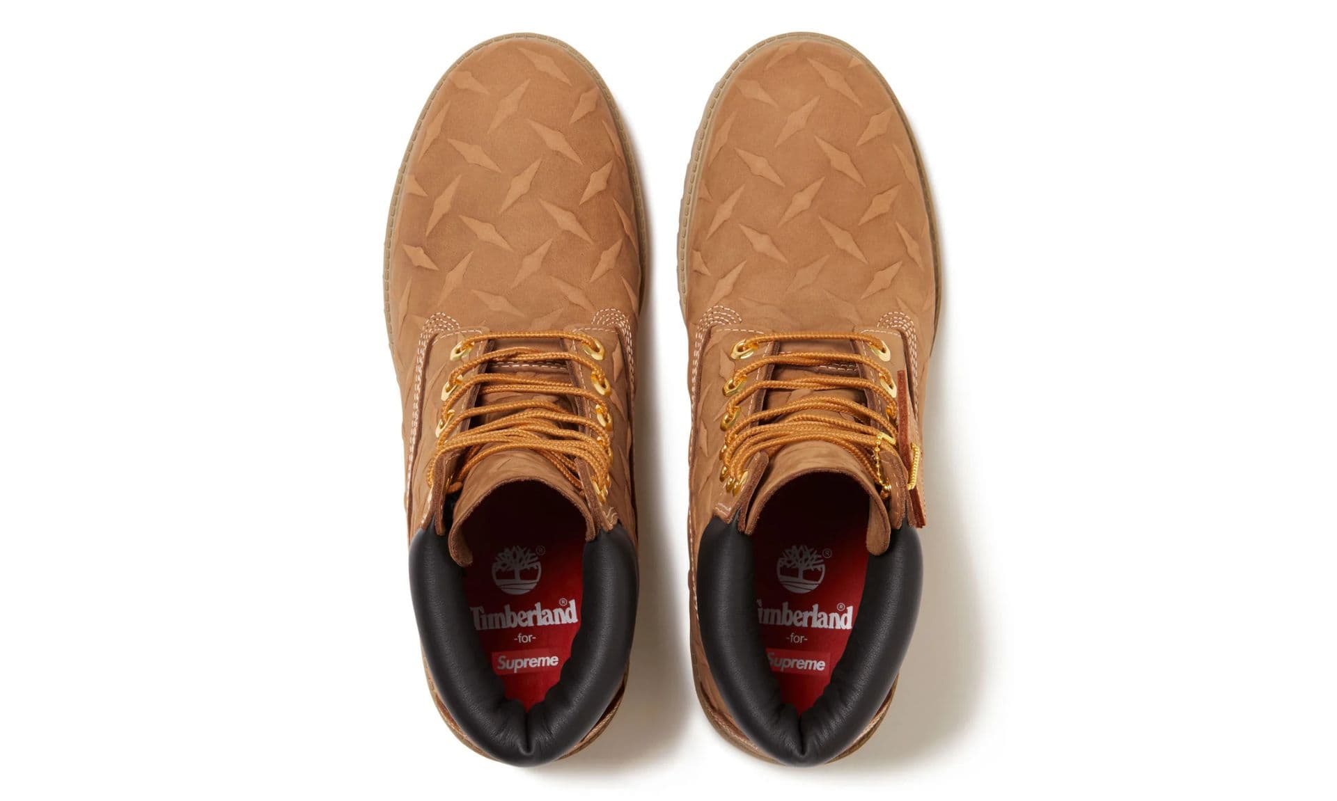 Timberland 6" Premium Waterproof Boot Supreme Diamond Plate Wheat | OVERCEZ