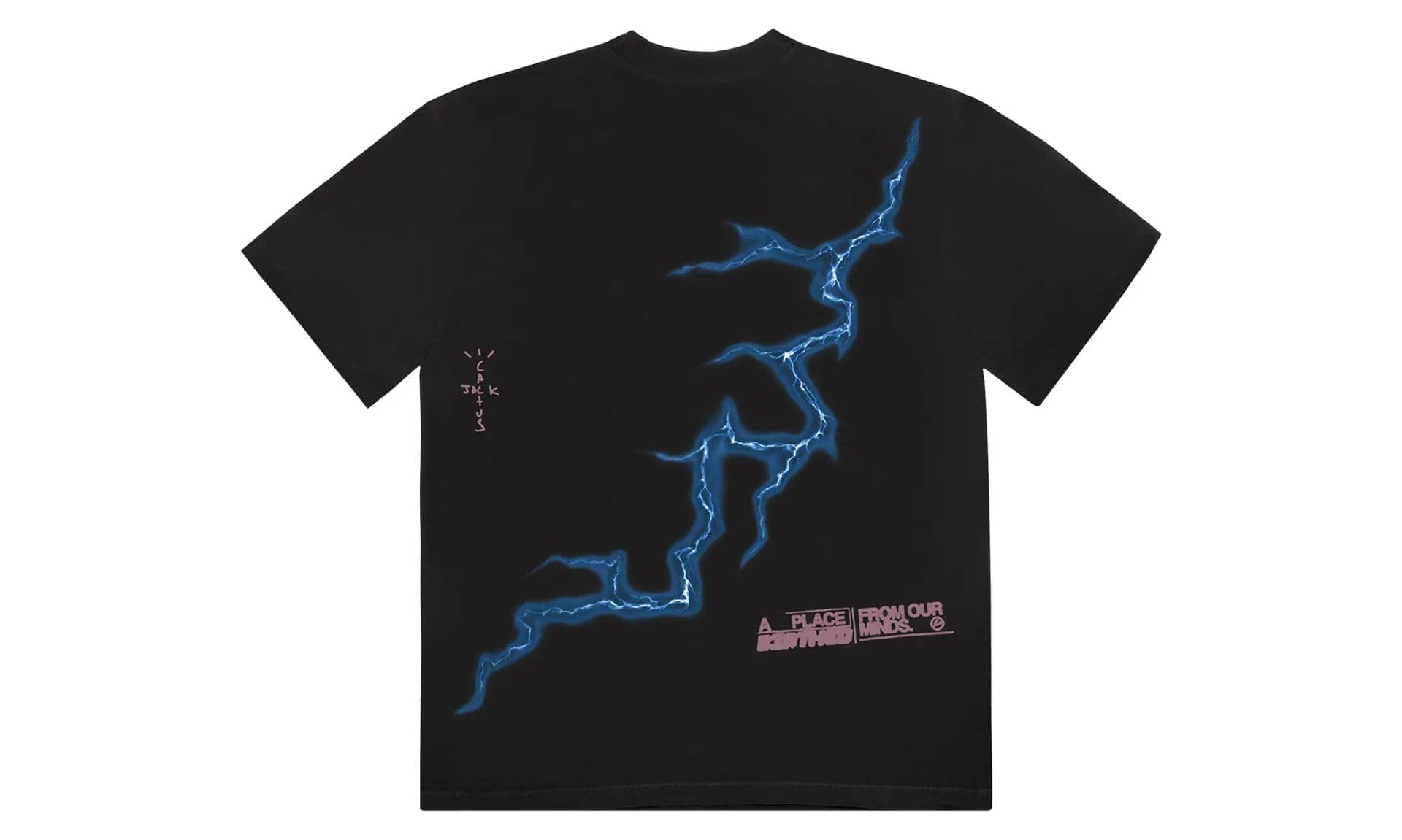 Travis Scott Cactus Jack For Fragment Danger Tee Washed Black | OVERCEZ