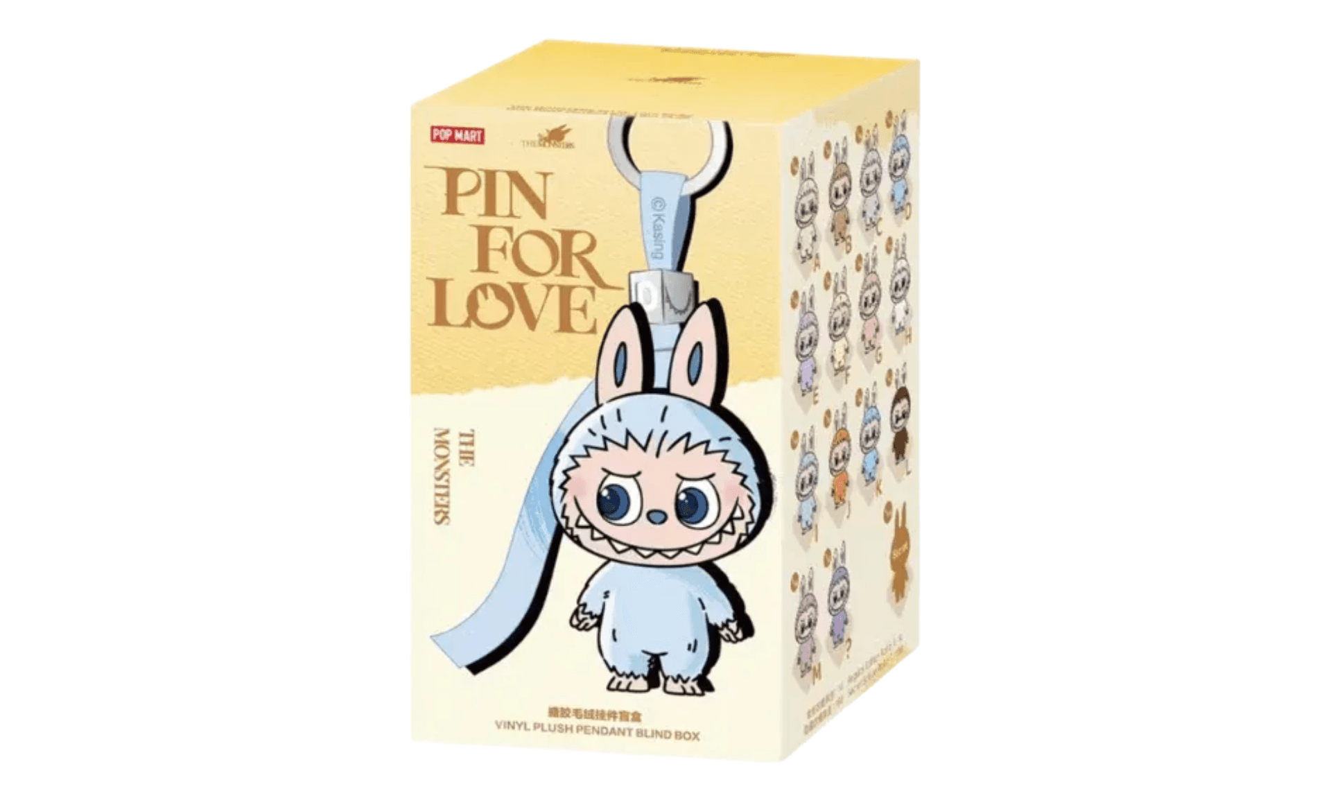 Pop Mart Labubu The Monsters Pin for Love Series Vinyl Plush Pendant (A-M) 1 Single Blind Box