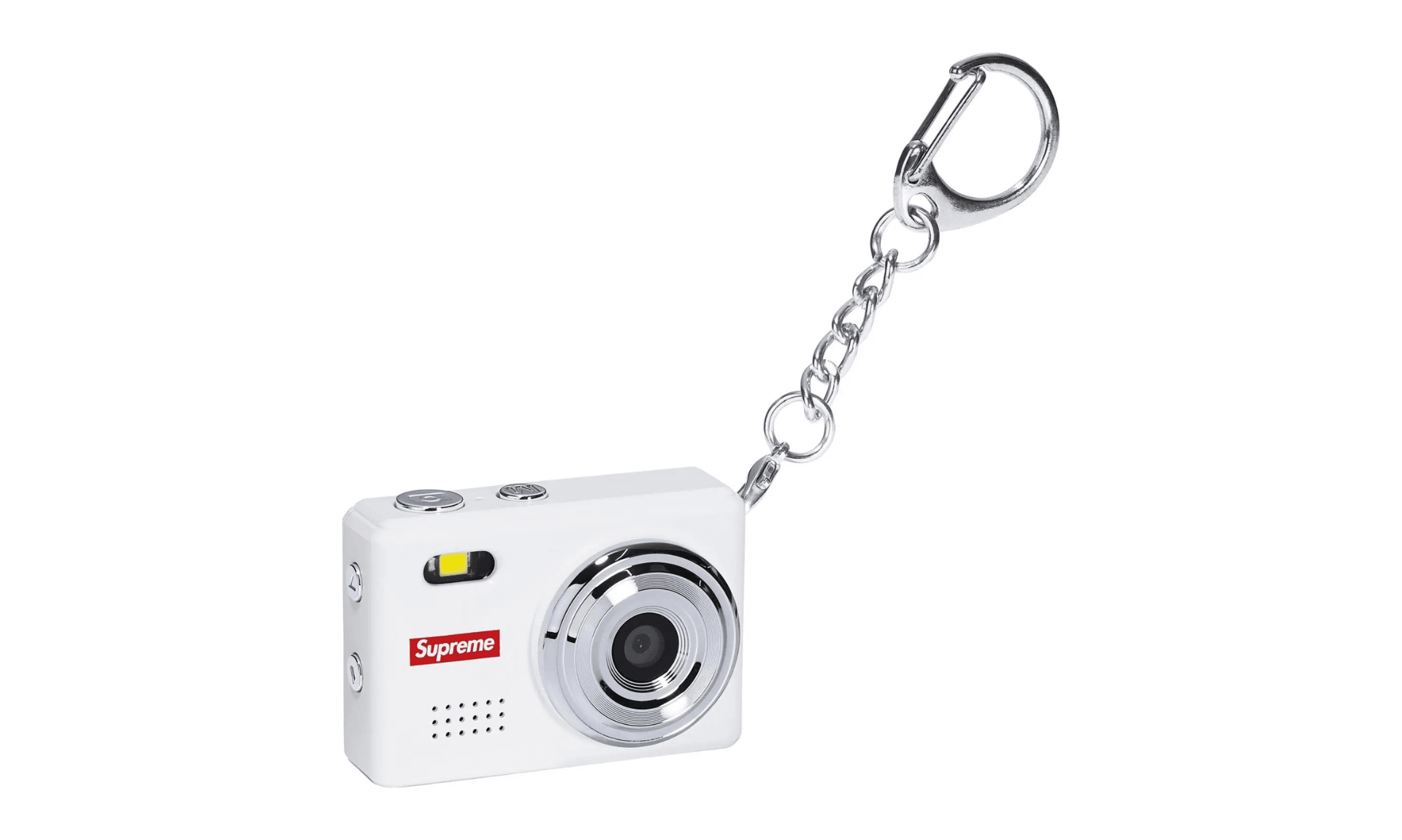 Supreme Digital Camera Keychain White