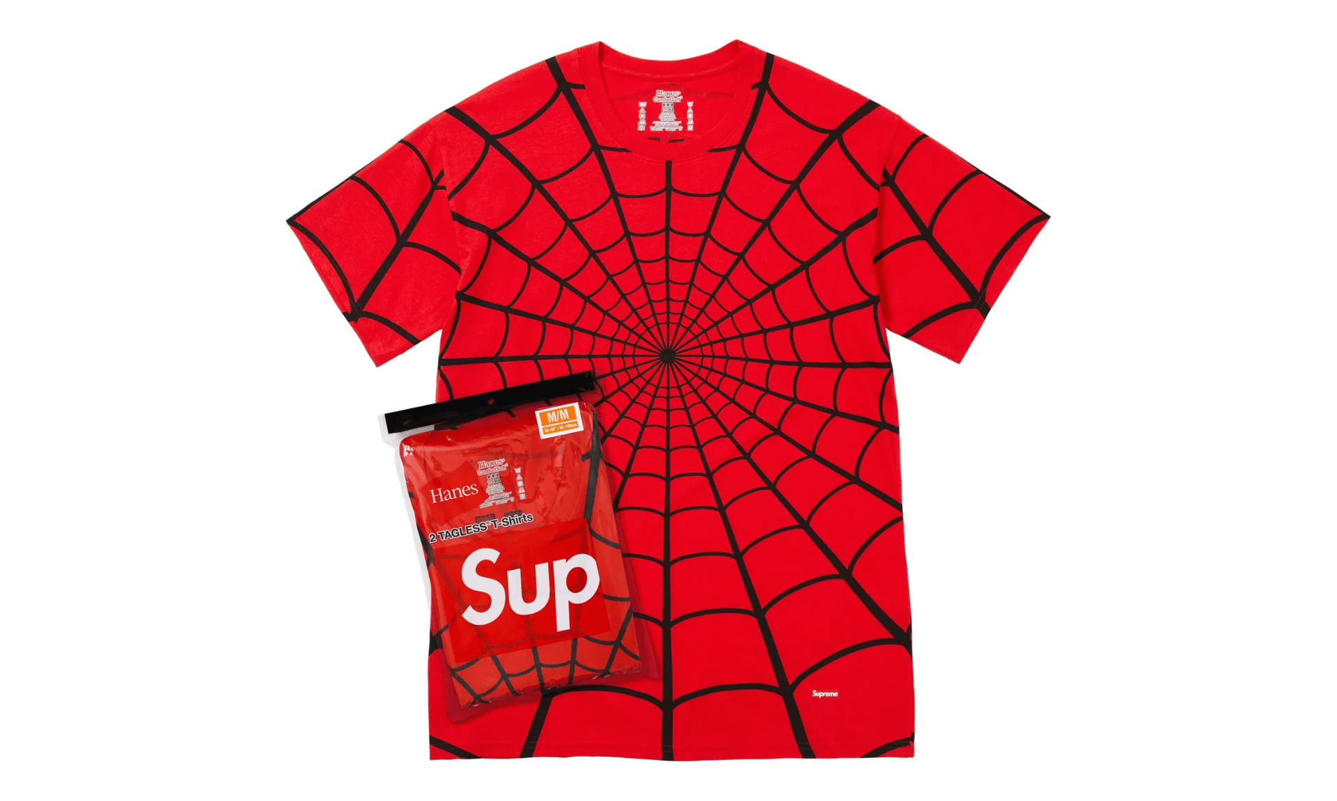 Supreme Hanes Spider-Man Tagless Tees Red (2 Pack)