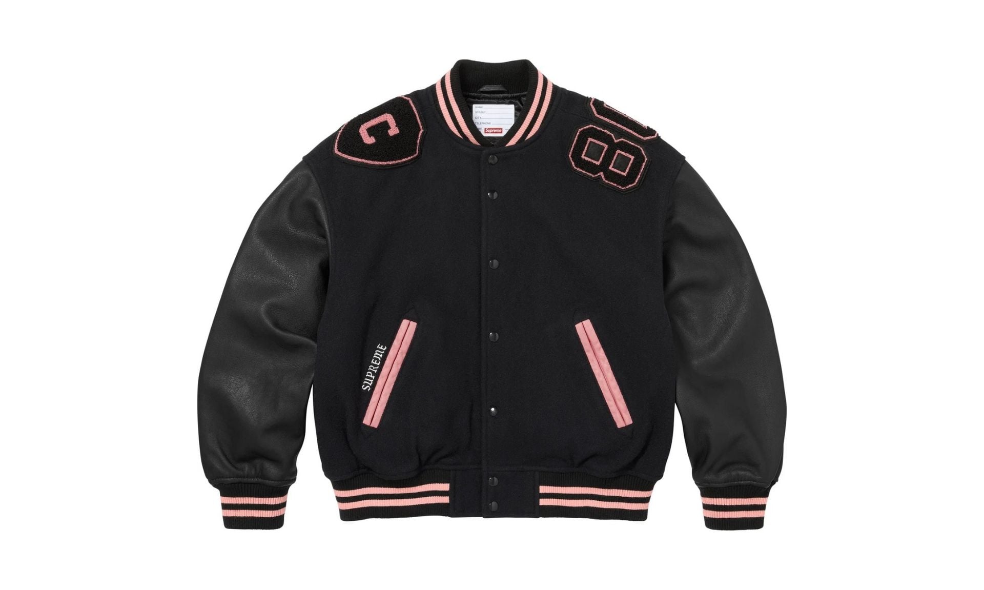 Supreme Captains Varsity Jacket Black