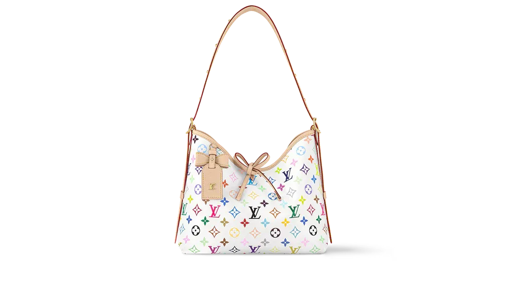 Louis Vuitton x Takashi Murakami CarryAll PM White Multicolored