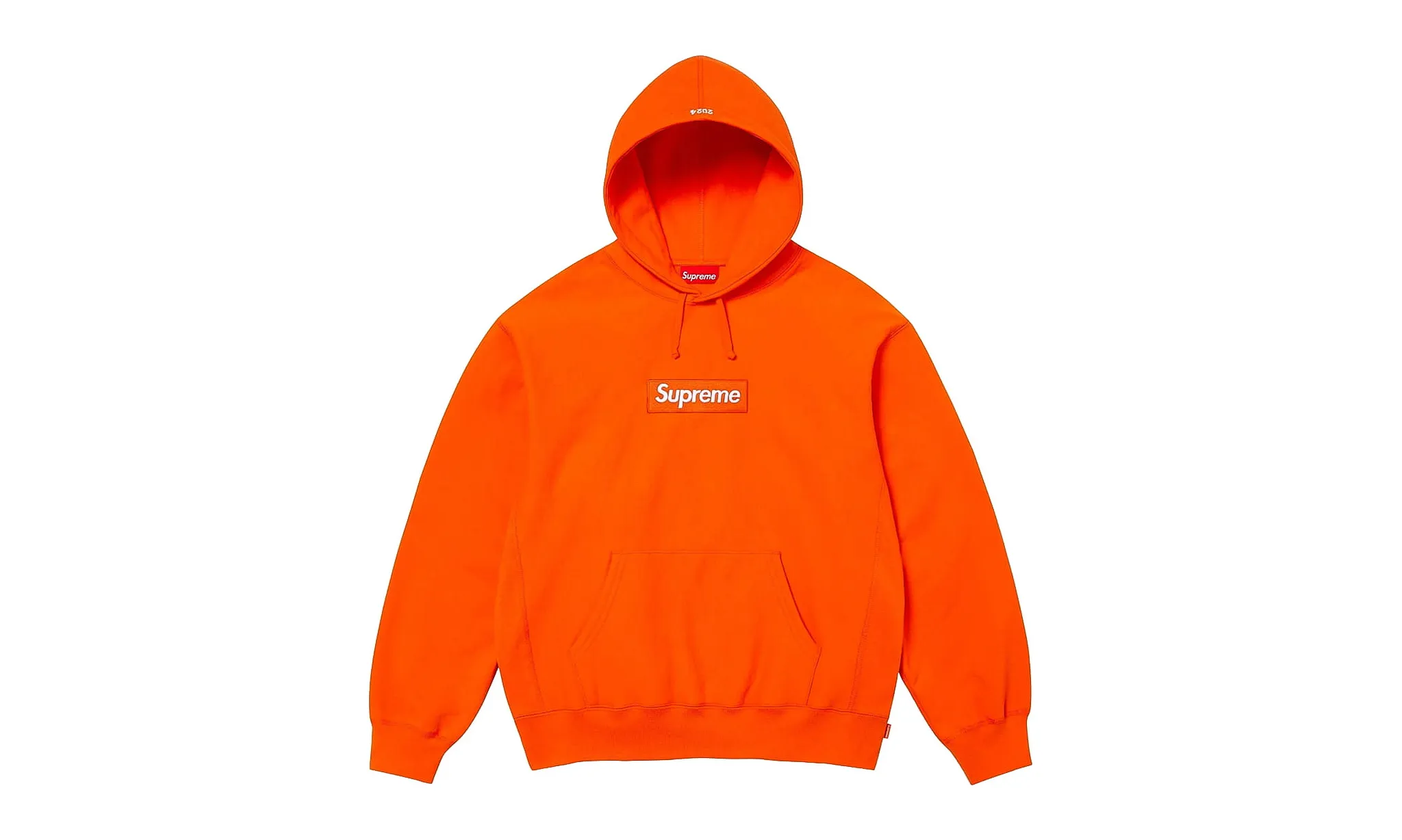 Supreme Box Logo Hooded Sweatshirt Orange (FW24)