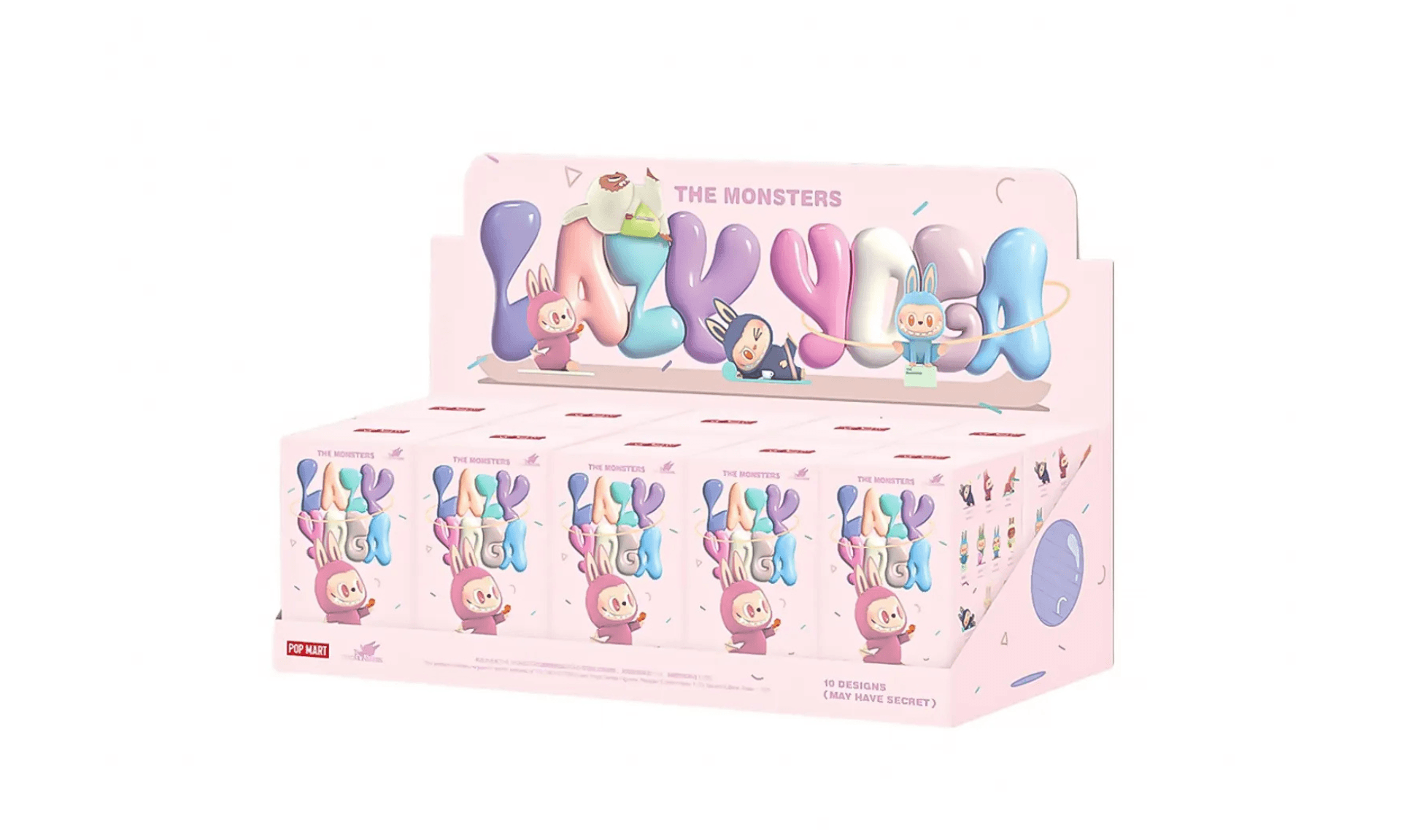 Pop Mart Labubu The Monsters Lazy Yoga Series Figures Sealed Case (Zestaw 10 szt.)