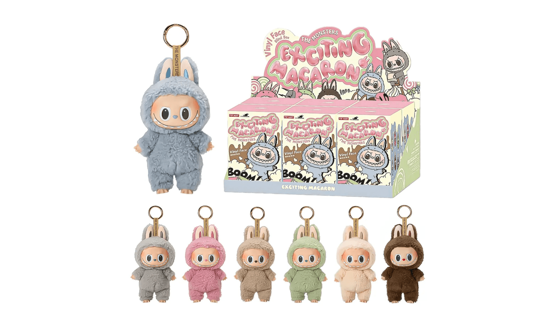 Pop Mart Labubu The Monsters Tasty Macarons Vinyl Face (Zestaw 6 szt.) | OVERCEZ