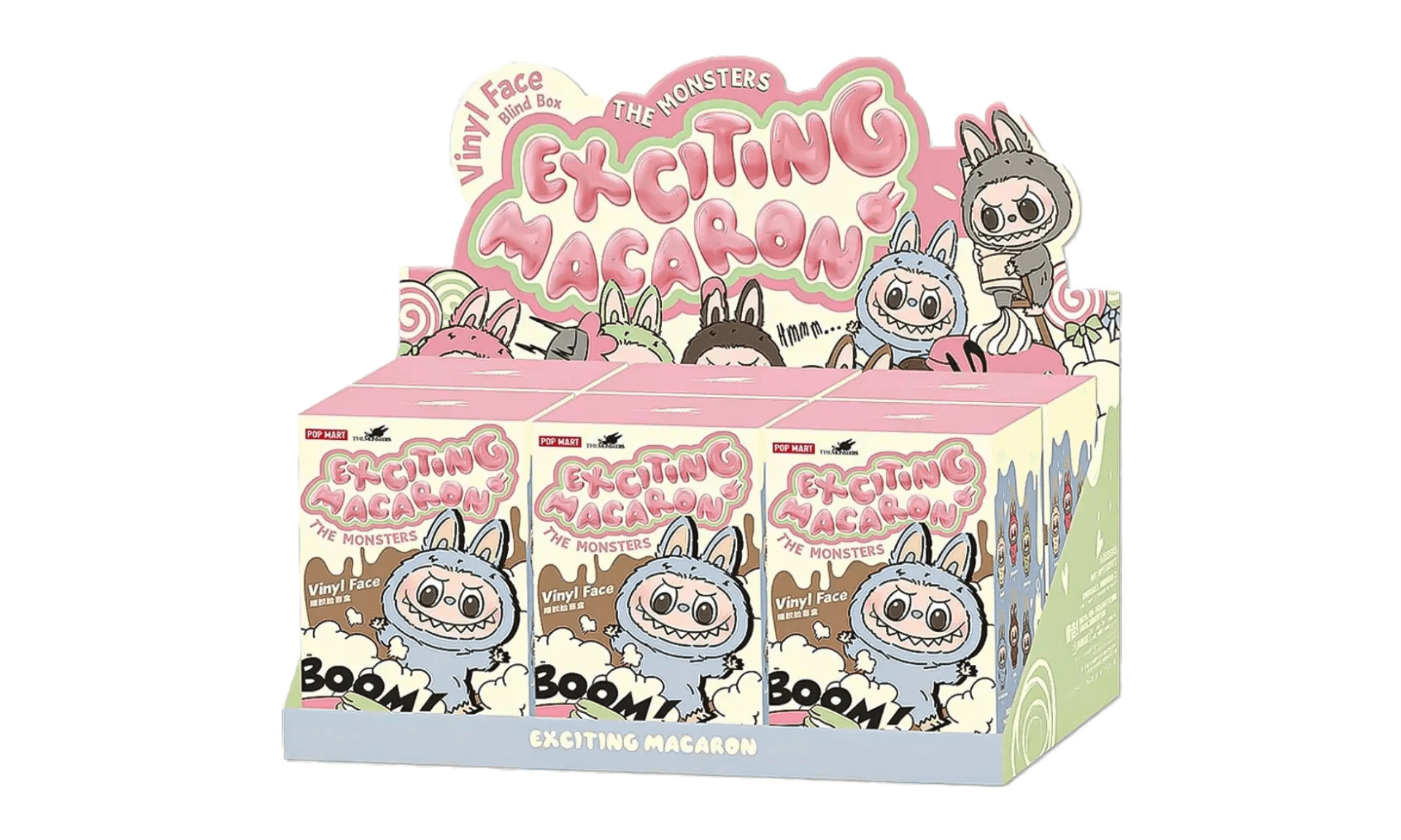 Pop Mart Labubu The Monsters Tasty Macarons Vinyl Face (Zestaw 6 szt.) | OVERCEZ