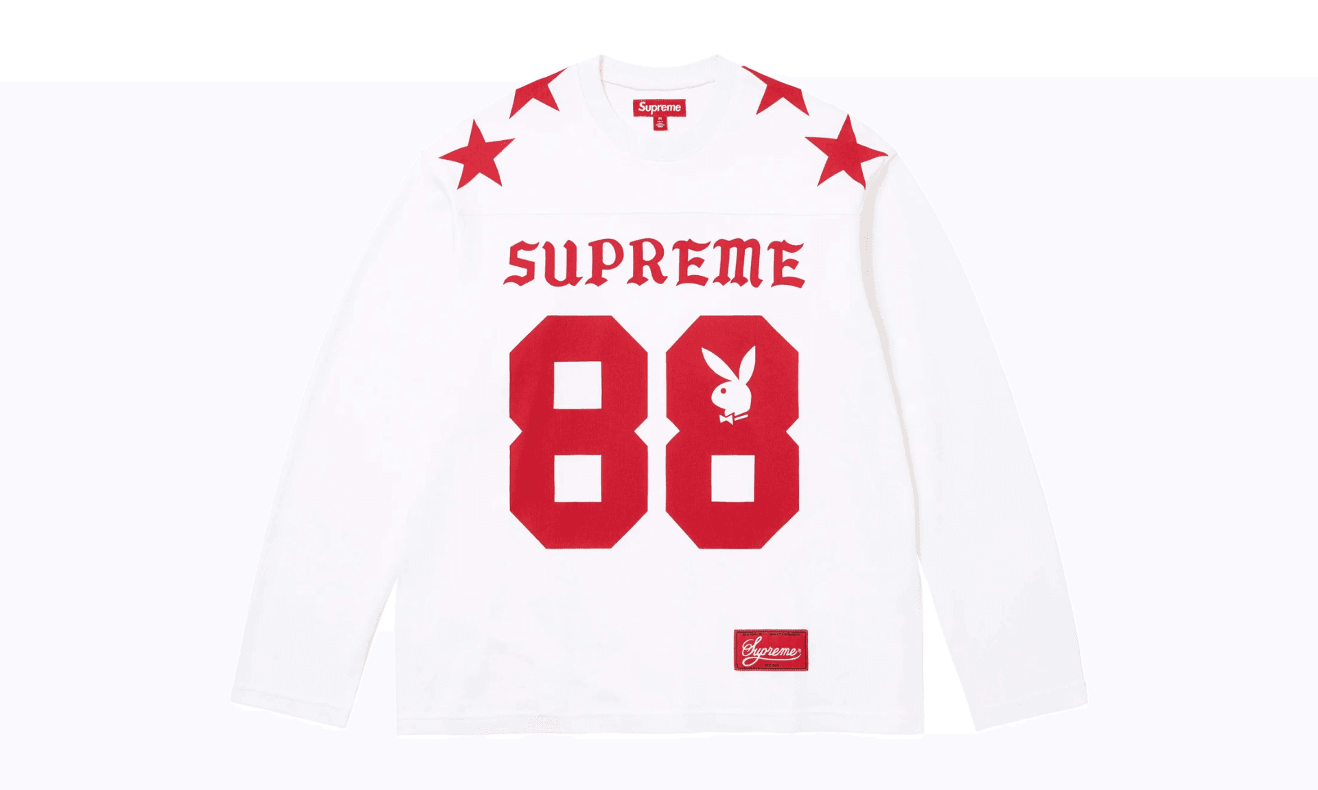 Supreme Playboy Long-Sleeve Top White