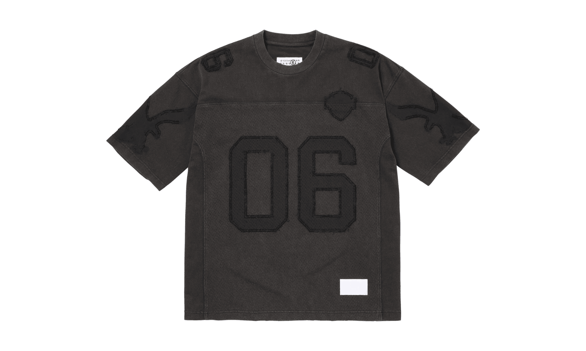Supreme MM6 Maison Margiela Cotton Football Jersey Black
